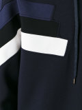 stripe front hoodie