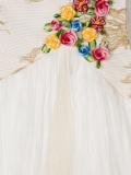 flower embroidered detail dress