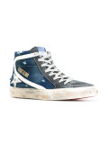 Slide hi-top sneakers