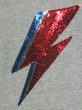 sequin lightening bolt T-shirt