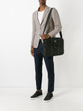 logo plaque laptop bag 