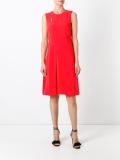 sleeveless flared dress