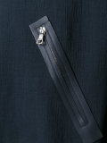 zip-detail hooded sweatshirt