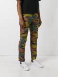camouflage print trousers 