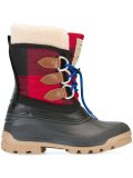 tartan effect duck boots