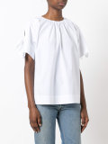 ruffled blouse