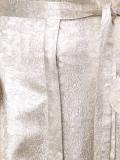 lamé trench gown