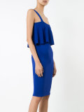 ruffled midi dress