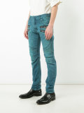 straight fit biker jeans