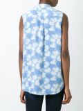 heart print sleeveless shirt 