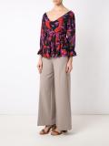 silk printed blouse
