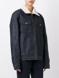 zipped denim jacket