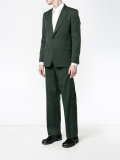 buttoned suit jacket