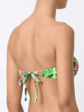 printed bandeau bikini top