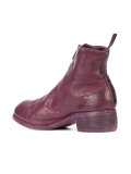 front zip ankle boots