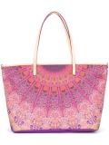 scarf print tote bag