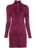 longsleeved zipped neck dress