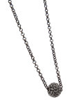 pave ball necklace