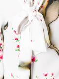 burned effect floral dress