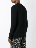 geometric pattern knit sweater