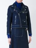 denim biker jacket