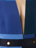 patchwork sleeveless midi dress