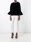 draped sleeves boxy jacket