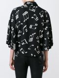 music note printed shirt