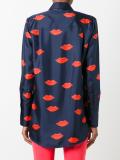 lips allover print shirt