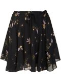 floral print pleated skirt