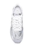 metallic lace-up sneakers