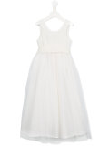 bow-waist tulle dress