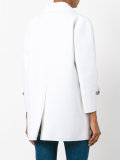 cropped sleeve coat