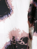 printed three-quarter sleeve blouse 