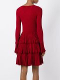 ruffled flared dress