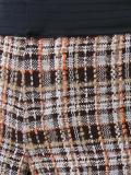 plaid tweed shorts