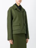 single breasted cropped jacket
