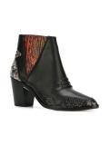 snakeskin detail boots 