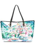 landscape print tote
