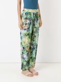 abstract print trousers