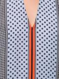 multi-pattern sleeveless blouse