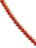 'Biography' garnet locket bracelet