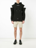 cut-out shoulders hoody