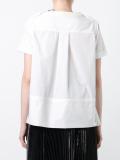 shoulder zip detail T-shirt