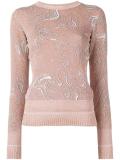 marbled design jumper