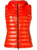 zipped hooded gilet