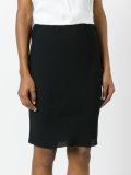 stretch waist pencil skirt