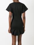 ruffled hem dress