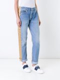 quilted panel jeans