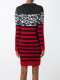 striped fitted dress
